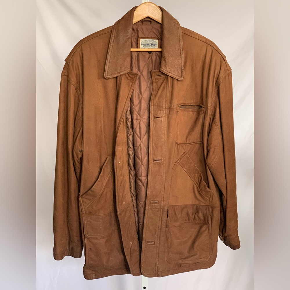 Men’s 100% Genuine Leather Jacket Large